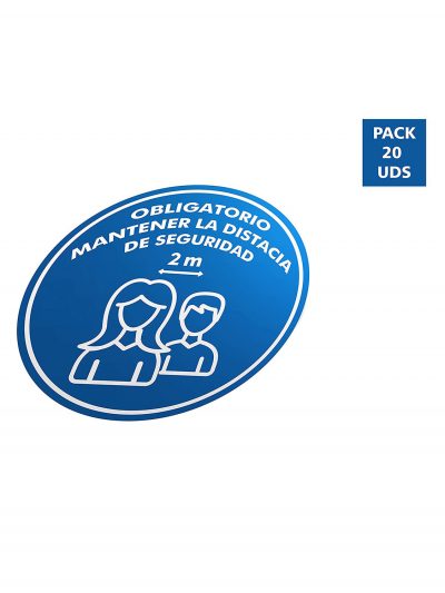 Vinilo adhesivo Obligatorio mantener distancia de seguridad