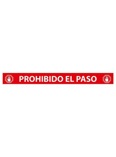 Vinilo adhesivo suelo Prohibido el paso